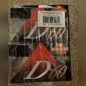 Lot Of 8 TDK D60 High Output Blank Audio Cassette Tapes IECI/Type I New Sealed
